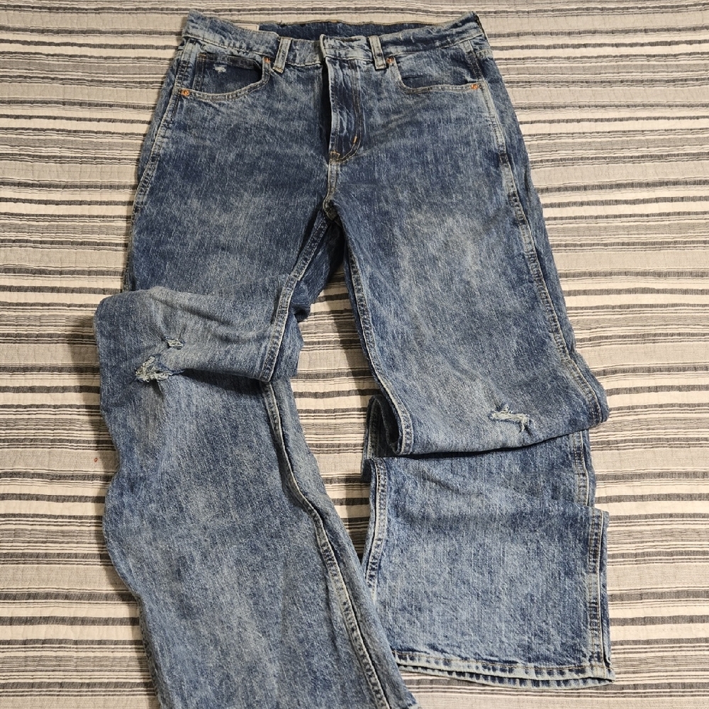 GAP Women's Flare Wide Leg Jeans in Light Blue